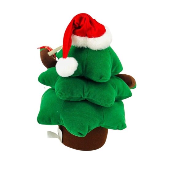 Vintage T. L. Toys Singing and Dancing Christmas Tree Musical Animated Plush Toy - Picture 5 of 11
